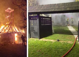 Biserica din lemn de la Muzeul Satului Bănățean a ars în totalitate azi noapte, într-un incendiu