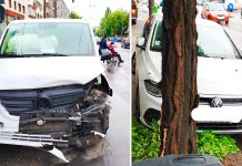 Accident rutier în Timișoara: un bărbat rănit după ce un șofer nu a acordat prioritate la intersecția cu strada Martirilor