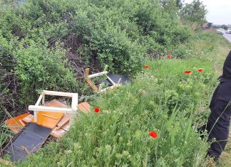 Amendă de 30.000 lei pentru un bărbat care a abandonat deșeuri în Calea Aradului