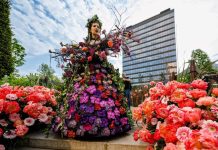 Spectacol vizual inedit în Iulius Gardens: peste 20 de instalații realizate din mii de flori naturale, în cadrul evenimentului „Florall – Festivalul Artei Florale”