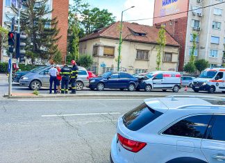 Accident rutier în lanț pe Take Ionescu
