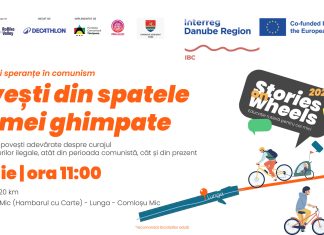 Tur ciclist tematic la Comloșu Mic: „Povești din spatele sârmei ghimpate” readuce istoria în atenția comunității