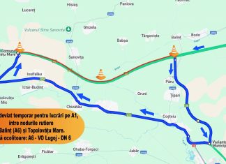 Autostrada A1 închisă pe sensul de mers dinspre Lugoj spre Timișoara: lucrări până la sfârșitul lunii iulie