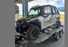 Autoturism furat din Belgia, descoperit la Nădlac pe o platformă tractată de un bulgar