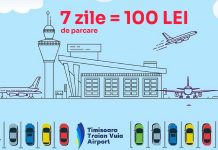 Parcare la Aeroportul Internațional Timișoara: 100 lei pentru 7 zile, tarife nemodificate