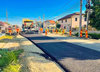 Sensul giratoriu de la Cărpiniș prinde contur: șantierul avansează rapid (foto)