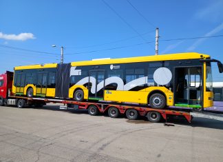 Primul troleibuz articulat de la Bozankaya a ajuns la Timișoara