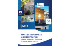 UVT lansează un MBA româno-britanic unic în vestul României, alături de University of West London