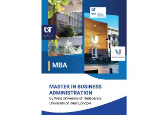 UVT lansează un MBA româno-britanic unic în vestul României, alături de University of West London