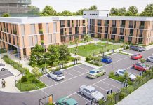 Inaugurarea șantierului pentru construcția celor două cămine studențești ale Universității de Vest din Timișoara, investiții ale Guvernului României, realizate de compania CONCELEX în localitatea Ghiroda