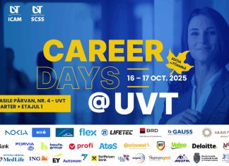 Career Days @UVT 2025: Punte directă între studenți și angajatori în campusul universitar