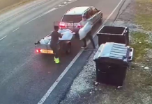 DRDP Timișoara: parcările de pe DN 6 nu sunt rampe de gunoi! Imaginile de la Izvin au fost trimise Poliției Recaș (video)