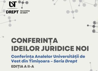 Cercetători și magistrați de prestigiu participă la conferința Facultății de Drept UVT din 14 noiembrie