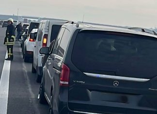 Accident cu opt mașini pe Autostrada A1, între Timișoara și Lugoj. Trafic îngreunat pe 4 kilometri