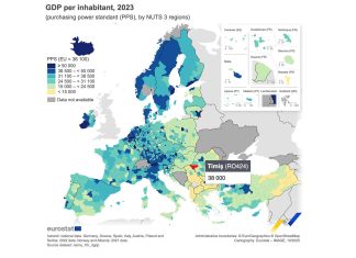Timișoara, pol economic regional: aproape de media UE la PIB pe locuitor