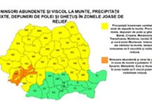 Cod galben de ninsori și vânt în Timiș. Avertizarea meteo, prelungită până pe 6 ianuarie