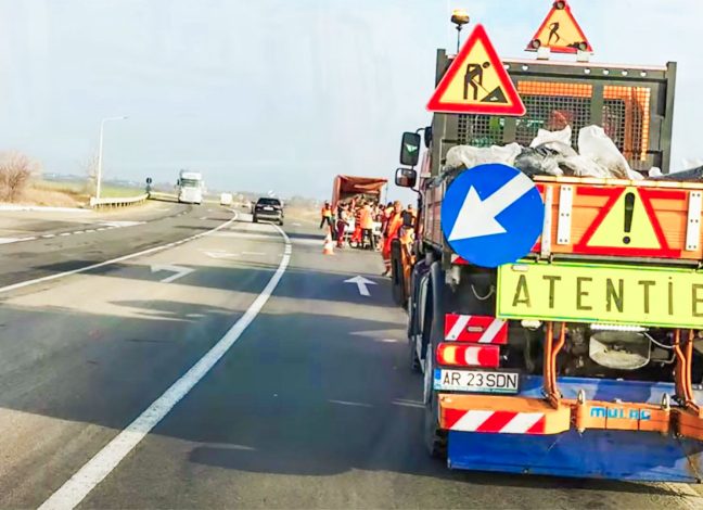 DRDP Timișoara intervine pe drumurile naționale afectate de îngheț și trafic greu