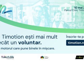 Timotion 2026 la Timișoara: 400 de voluntari căutați pentru cel mai mare eveniment caritabil din vest