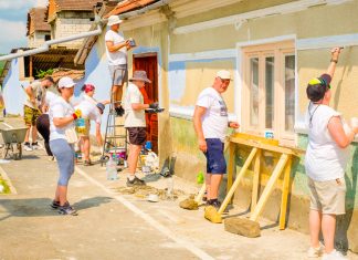 Sute de voluntari așteptați în Timiș pentru renovarea unui sat: start înscrieri Color the Village