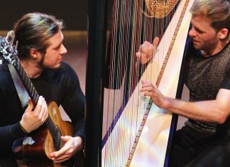 Harpă, chitară și artă vizuală: concertul „Metamorphosis” ajunge la Timișoara