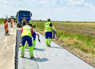 Continuă lucrările pe DN 59A între Timișoara și Săcălaz. Începe frezarea vechiului asfalt (foto)