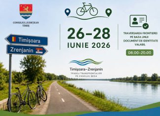 Weekend pe Canalul Bega: frontiera cu Serbia poate fi traversată pe bicicletă