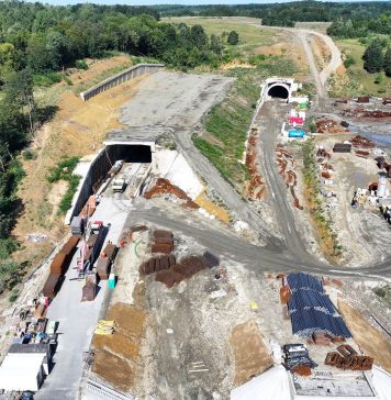 Progrese importante pe șantierul A1 Margina – Holdea. Tunelul 1 a depășit 90% execuție