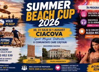 Summer Beach Cup 2026 aduce trei zile de sport și concerte la Ciacova