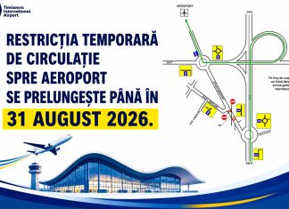 Accesul către Aeroportul Timișoara, afectat de lucrările la calea ferată până la sfârșitul lunii august