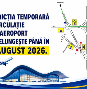 Accesul către Aeroportul Timișoara, afectat de lucrările la calea ferată până la sfârșitul lunii august