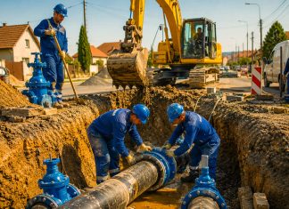 Aquatim efectuează o cuplare de conductă în Urseni și întrerupe alimentarea cu apă