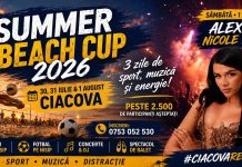 Summer Beach Cup 2026 revine la Ciacova cu sport, concerte și mii de participanți