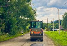 Frezare și asfaltare pe DN 66A, între Câmpu lui Neag și Aninoasa