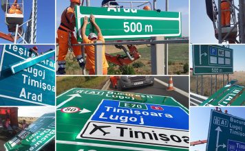 DRDP Timișoara modernizează semnalizarea rutieră de pe autostrada A1