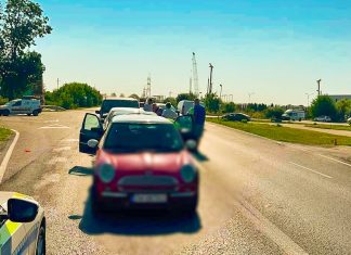 Șoferi inteligenți : accident cu cinci mașini pe DN 59A, între Timișoara și Săcălaz